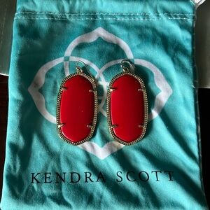 Red Kendra Scott earrings